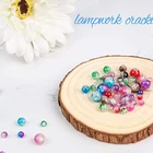8 1920 Pcs 8 Colors Handcrafted Round Spacer Loose Beads Lampwork Glass Beads For Jewelry Making