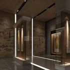 High End Customized Museum Acrylic Display Cubes Museum Mdf Portable Plexglass Wooden Floor Display