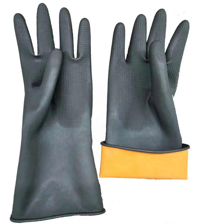 rubber working gloves