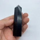 Black Obsidian Wholesale Polishing Black Obsidian Point Natural Black Obsidian Tower For Decoration