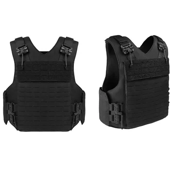 Adjustable Protective Equipment Weight Molle Combat Gilet Tactique Noir Black Harness Plate Carrier Tactical Vest