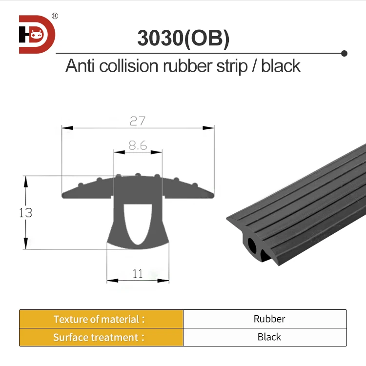 30/40/45 Aluminum Profiles, Dust-proof Rubber Strips, Anti-collision Strips, Flat Anti slip Strips, Slot Filling Seals details