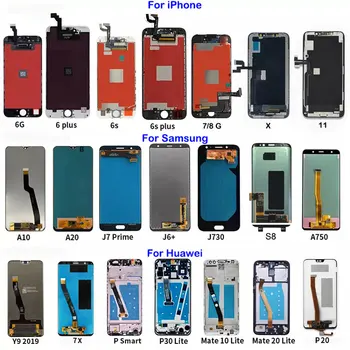 lcd screen replacement for iphone 5 6 6s 7 8 plus X XR XS 11, lcd display for samsung, mobile phone lcd for huawei