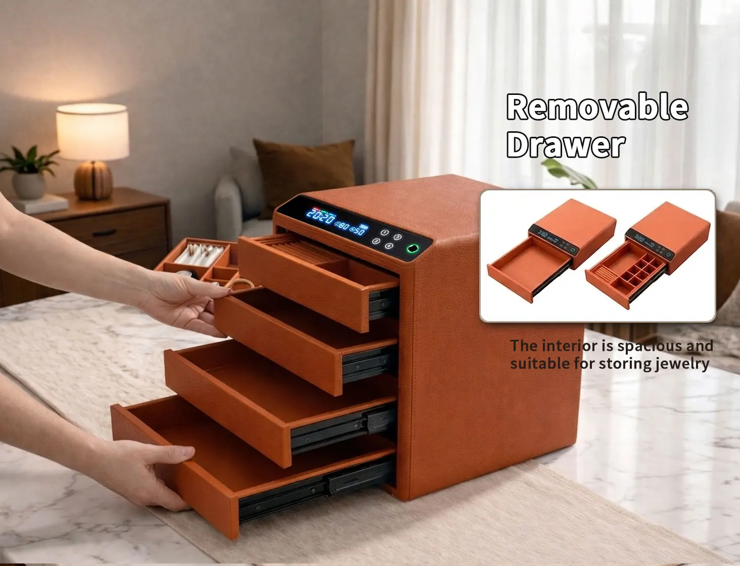 dr 1274 ft ceqsafe smart biometric fingerprint electronic safe box smart hidden diversion steel safe for home and hotel use-10