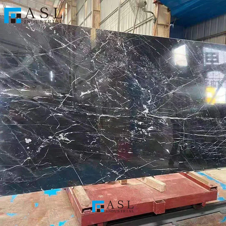 Factory direct snow black Italian marquina imperial turkish greece black color marble stone slab natural polished marble tile