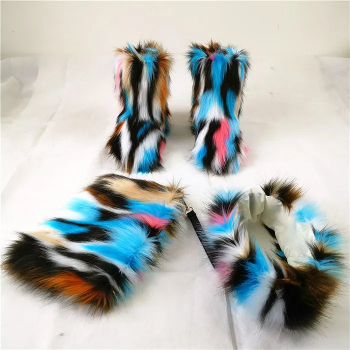 faux fur boots wholesale
