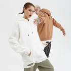 Blank White Customized Made Oversize Blank Soft Fleece White Hoodie Unisex 100% Cotton