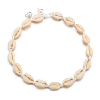 Trendy Fashion Summer Holiday Gift Women Gifts Beach Jewelry Hawaii Sea Cowrie Shell Choker Necklace
