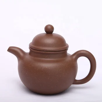 popular chinese tangible cultural heritage antique ceramic handmade purple clay teapot for home decoration