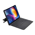 Leather Keyboard With ABS Case Leather Material Bluetooth Keyboard With Trackpad For 11 Inch IPad Pro 2018