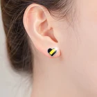 Earring Stud Earrings Custom Design Enamel Earring Stud Soft Silver Custom Earrings With Logo Stud Earring