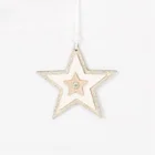 White Star Xmas White 5 Pointed Star Pendant Xmas Christmas