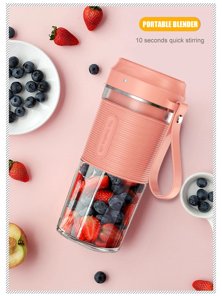 Mini misturador de suco usb recarregável smoothie liquidificador portátil espremedor liquidificador portátil
