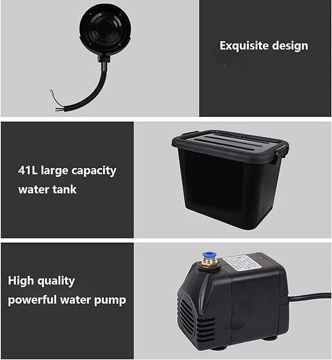 Fog Spray Fan, 24", 26", 30", Wall - detail 10