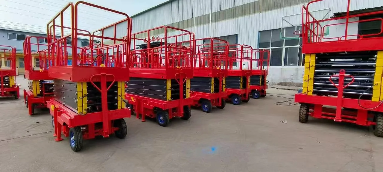 Electric Lift Platform Scissor Lifting Table Scaffolding Lifting Machine 18m 20m 300kg manufacture
