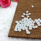 Beads White Jade Glass Loose Beads 5x8mm Round Beads For Diy Lanyard Tassel Beaded Jewelry Making