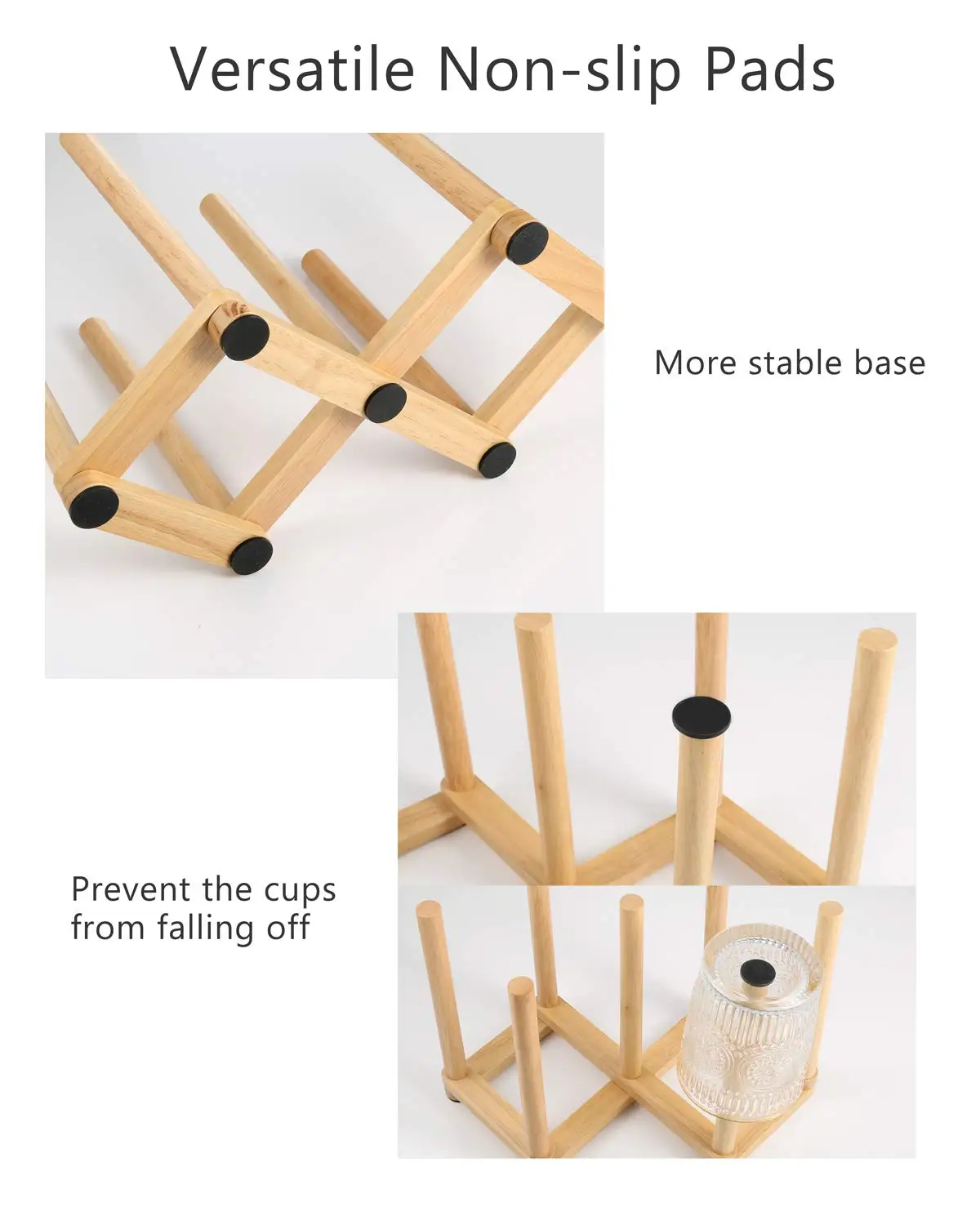 Retractablebamboowoodencupdishdryingrackbottledryingrackand