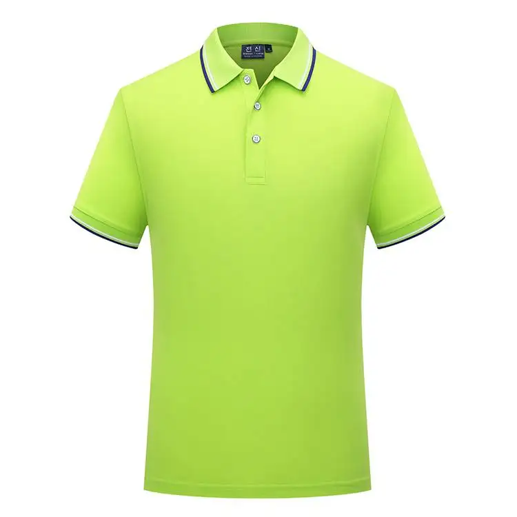 Cotton Polo T Shirt Short Sleeve Print 