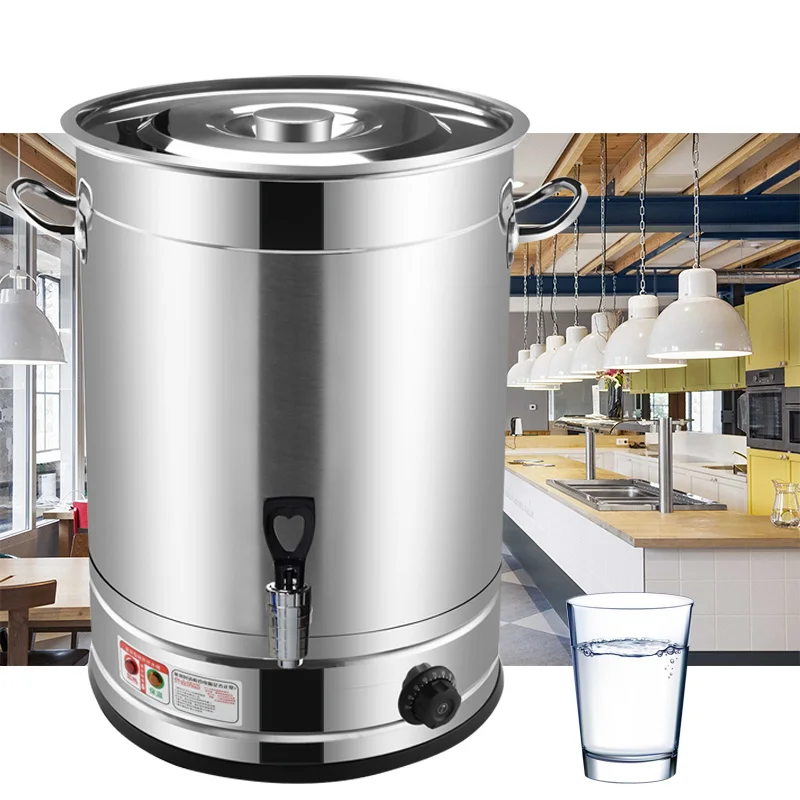 Stainless Steel Tea Urn 30 Litre Commercial Electric Catering Hot Water Boiler 