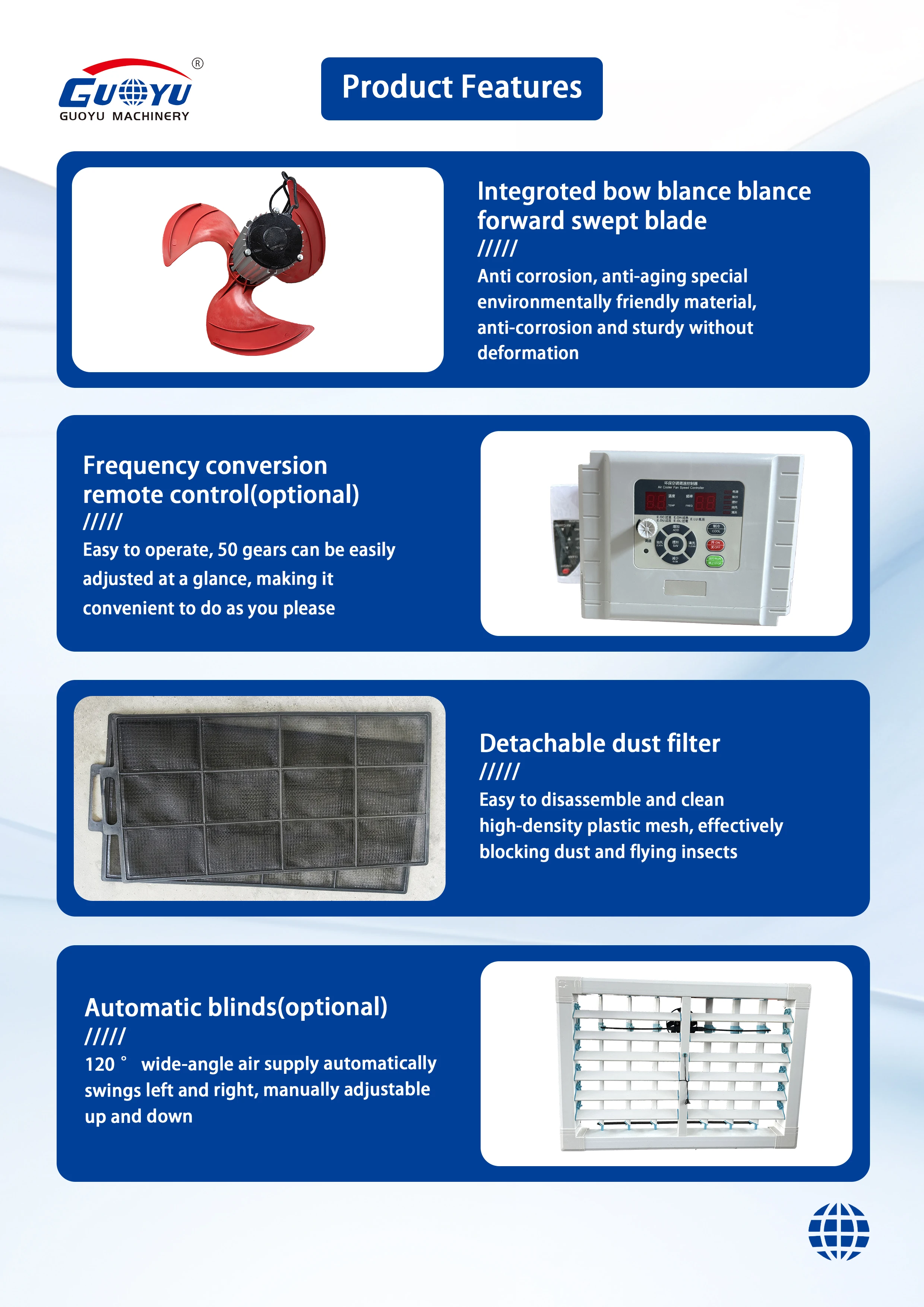 Evaporative Portable Air Cooler, 1100W-4000W - detail 6