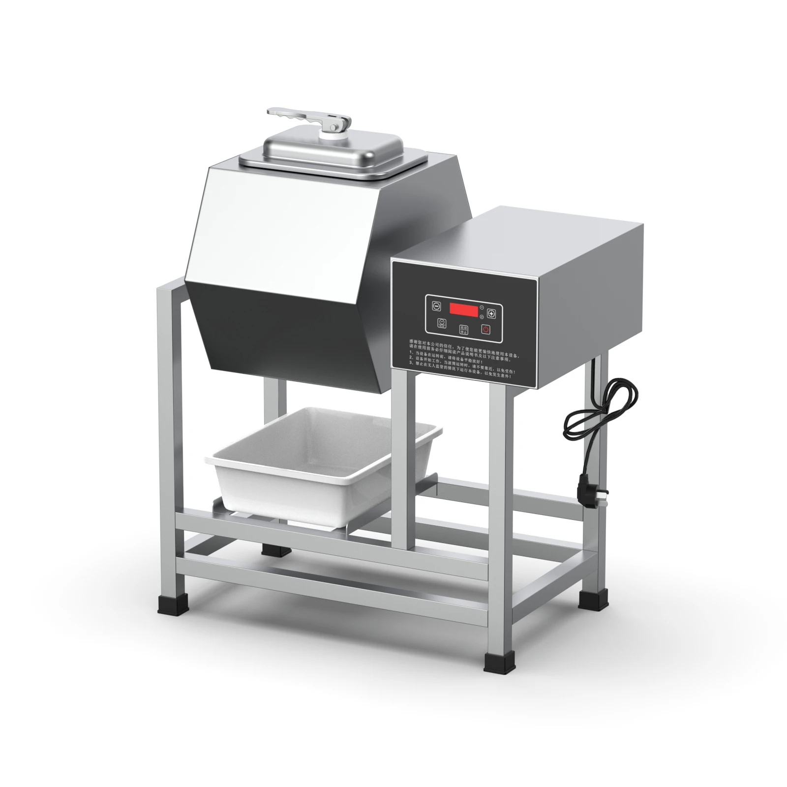 Commercial 50L Mechanical Control Meat Marinator Tumbler Stainless Steel Food Marinating Machine