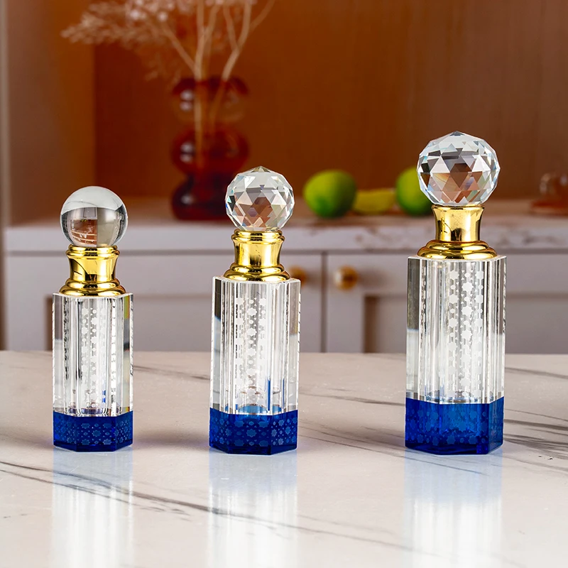 product small bridge multi size wholesale 3ml 6ml 12ml fine glass empty bottle customizable crystal perfume bottle-11