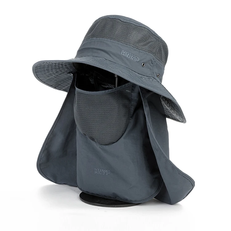 Sun Fishing Hat Mesh Nylon Bucket Hat 