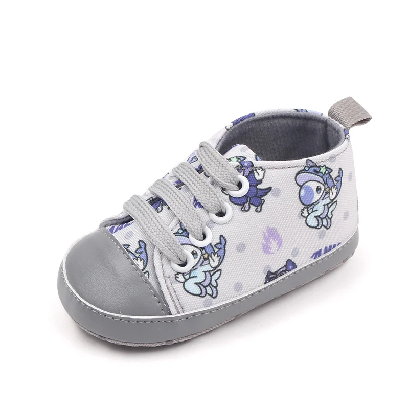 Cute Baby Girls and Boys Canvas Toddler Shoes Animal Pattern with Breathable Anti-Slip Features for Spring and Autumn manufacture