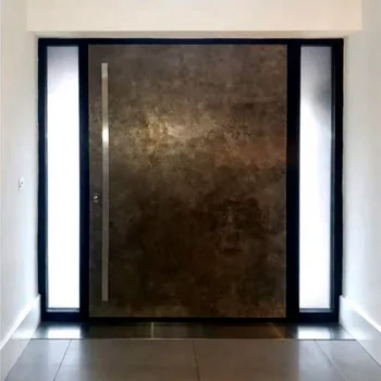 Alufront American Aluminum Alloy Exterior EntranResidentialce Doors Main Door Modern Exterior Front Entry Pivot Doors for Houses