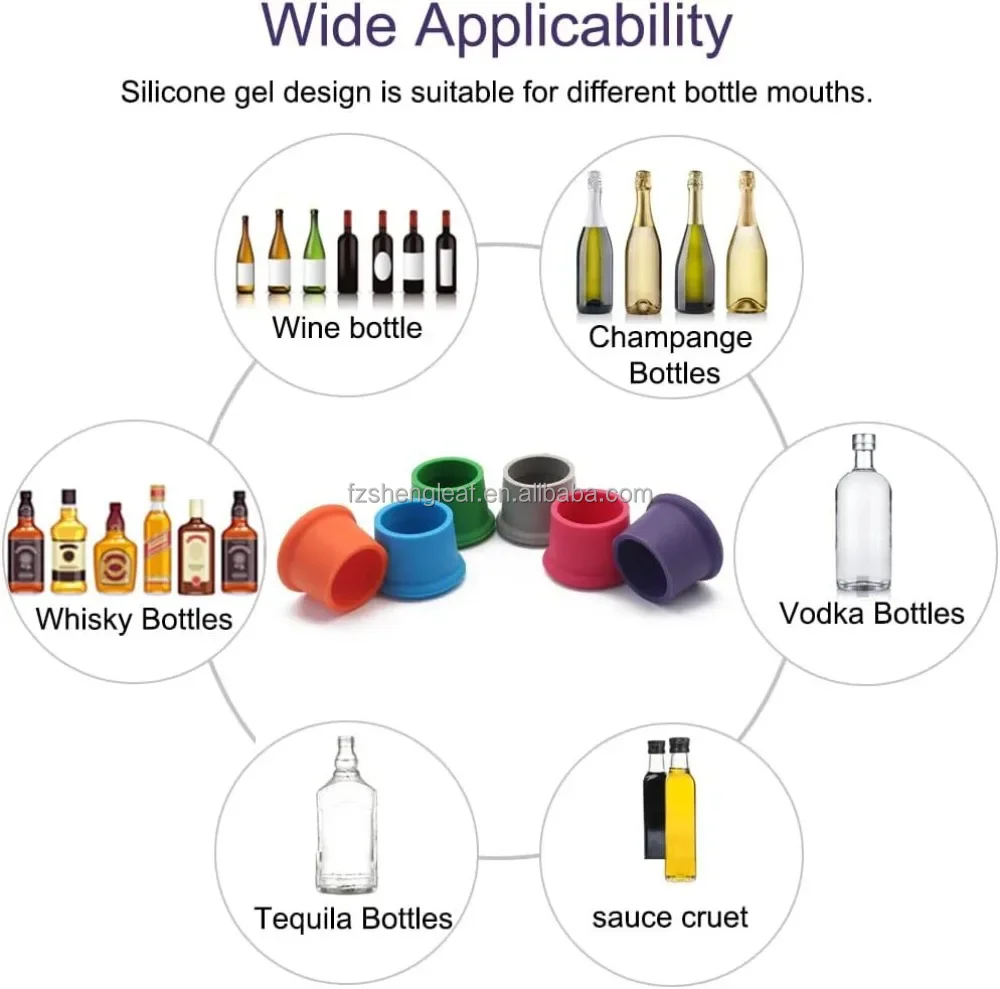 product personalized customized cork wedding wine bottle stopper leak proof food grade silicone with zinc alloy for your special day-6