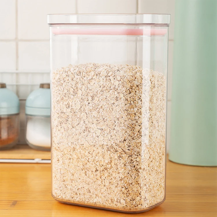 Food  Storage Box kitchen Organizer Tea Cereal Can StorageJars