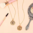 Pendant Micro-inlaid Zircon Evil's Eye Pendant Jewelry Elegant Turkish Blue Eye Necklace For Women Gifts