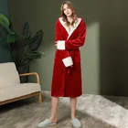 Sleepwear Custom Size White Sleepwear 100% Polyester Soft Flannel Home Bathrobes Bathrobe