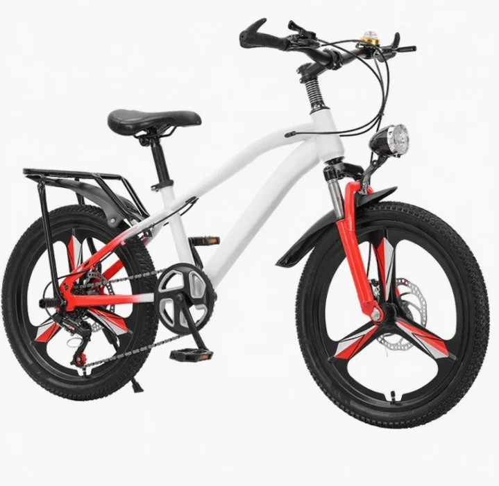 product 20 inch single speed pedal steel mountain bike for kids shock absorbing with disc brake system-1