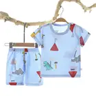 100% Tops Boy T Shirts For Kids Clothing 100% Cotton T-Shirt Polo Neck Kid Boys Polo Shirt Shorts Suit