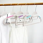 Coat Hanger Coat Hanger Manufacture Popular Free Samples Colorful Hotel Cloth Dryer Anti-slip Plastic Coat Hanger
