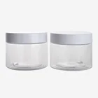 Shape Containers Plastic Jar 200ml 200ml Round Shape PET Plastic Cosmetic Jar Containers With Lid