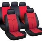 Car Set Red Seat Cover Custom Car Interior Accessories Water Proof Universal Full Set Auto Red Car Seat Cover