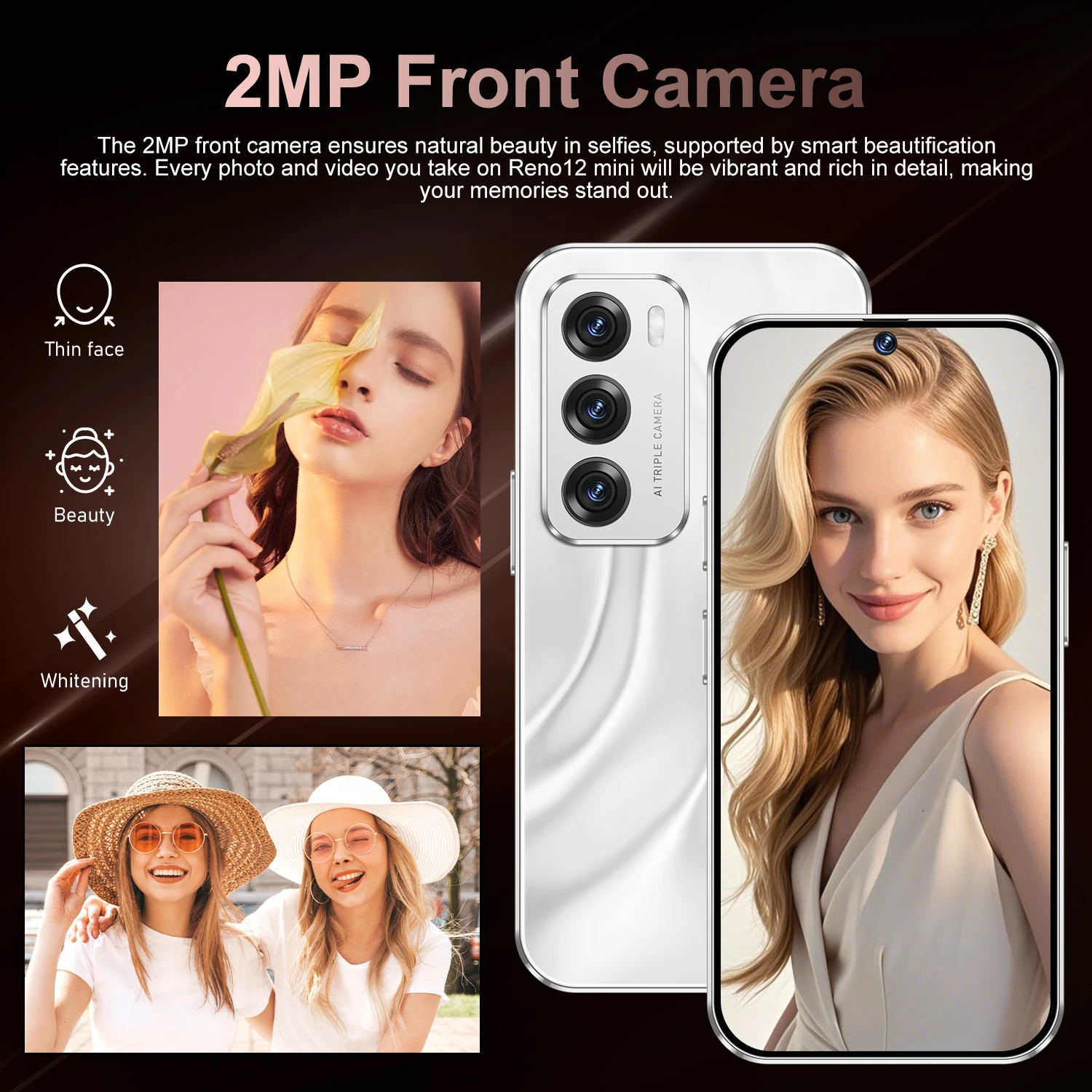 Wholesale Reno 12 Mini 4 Inch Screen 5G Smartphone Best Selling Unlocked Mobile Phone with 4+64GB 5G Dual SIM and 2+5MP Camera