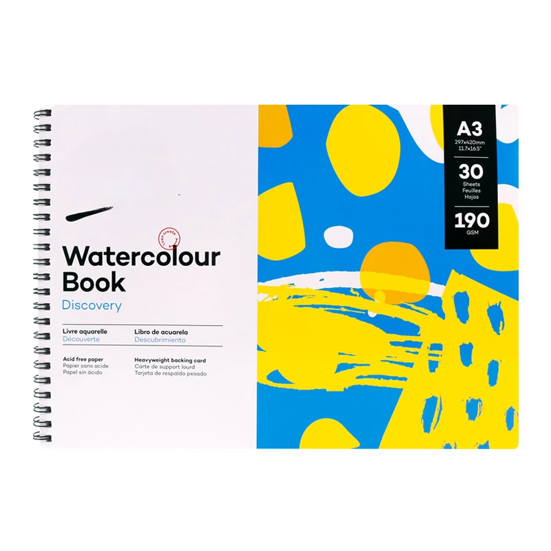 A4 Watercolor Book 190g Loose Leaf Hand Drawn Watercolor Paper 30 Pages 8k Sketching Watercolor
