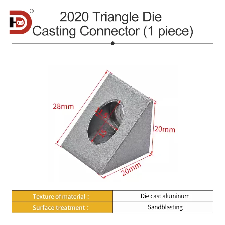 Industrial Aluminum Profile Accessories 20/30/40 Aluminum Profile Black Two-way Three-way Three-dimensional Connectors supplier