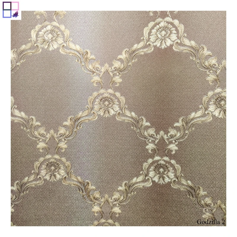 Custom 3d vinyl Effect PVC Cheap Wallpaper roll Manufacturer Hotel Room pvc Wall Paper