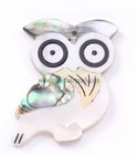 Abalone Wholesale Abalone Shell Owl Pendant Natural Jewelry JM094