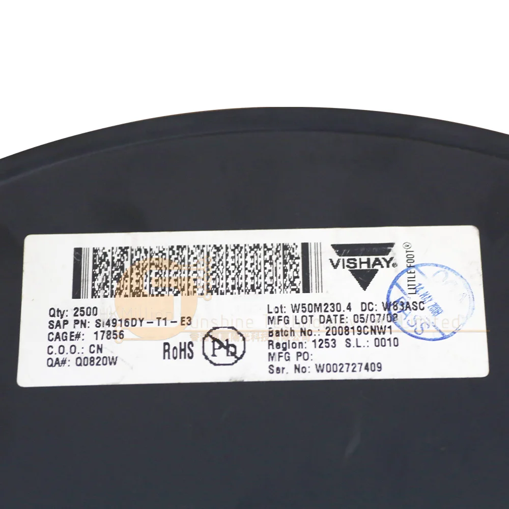 product si4916dy t1 e3 dual n channel mosfet 30v 10a sop 8 for power management motor control-1