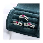 Ring Red Ruby Rings Ring Heart Shape Engagement Red Ruby Stone Ring Gemstone Rings For Women