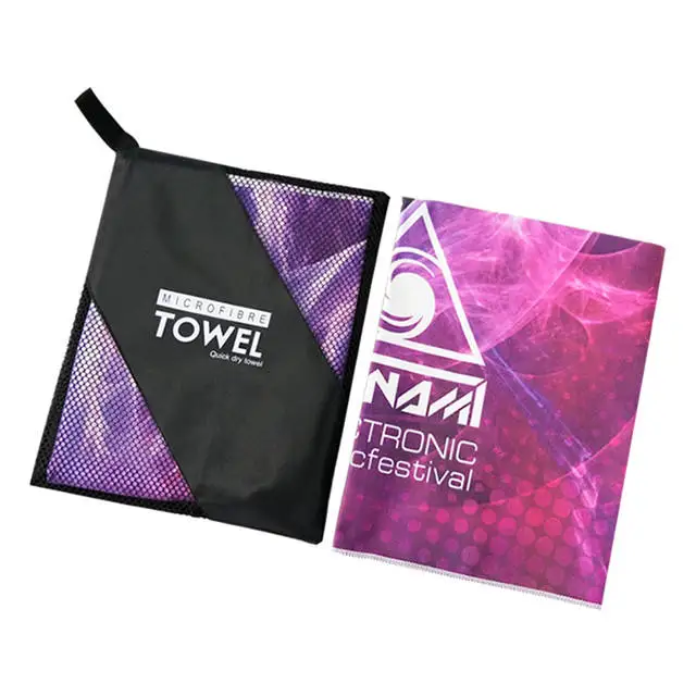 Brand New Product With Logo Super Sweat Absorbent Quick Drying Custom Microfiber Gym Towel
