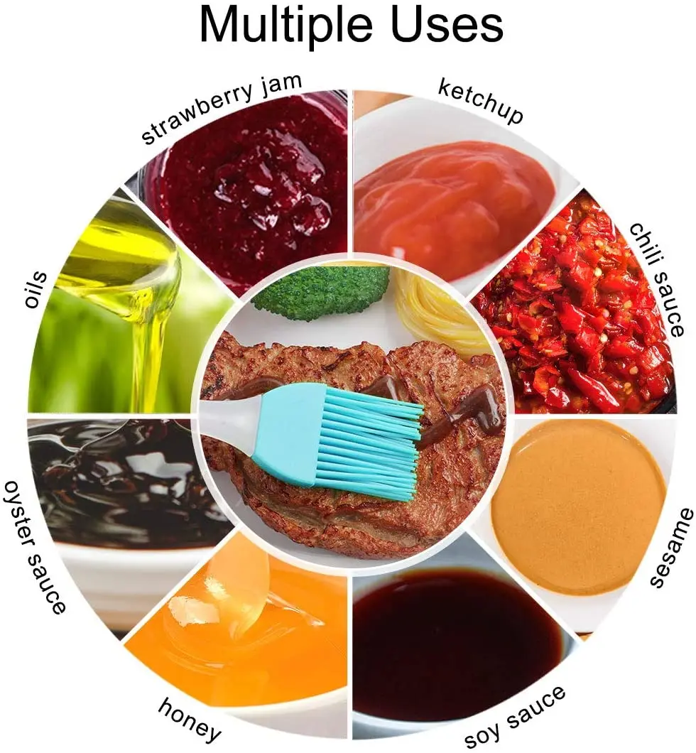 Custom Wholesale Silicone Pastry Brush Silicone Bread Basting Brush BBQ Baking DIY Kitchen Cooking Tools supplier