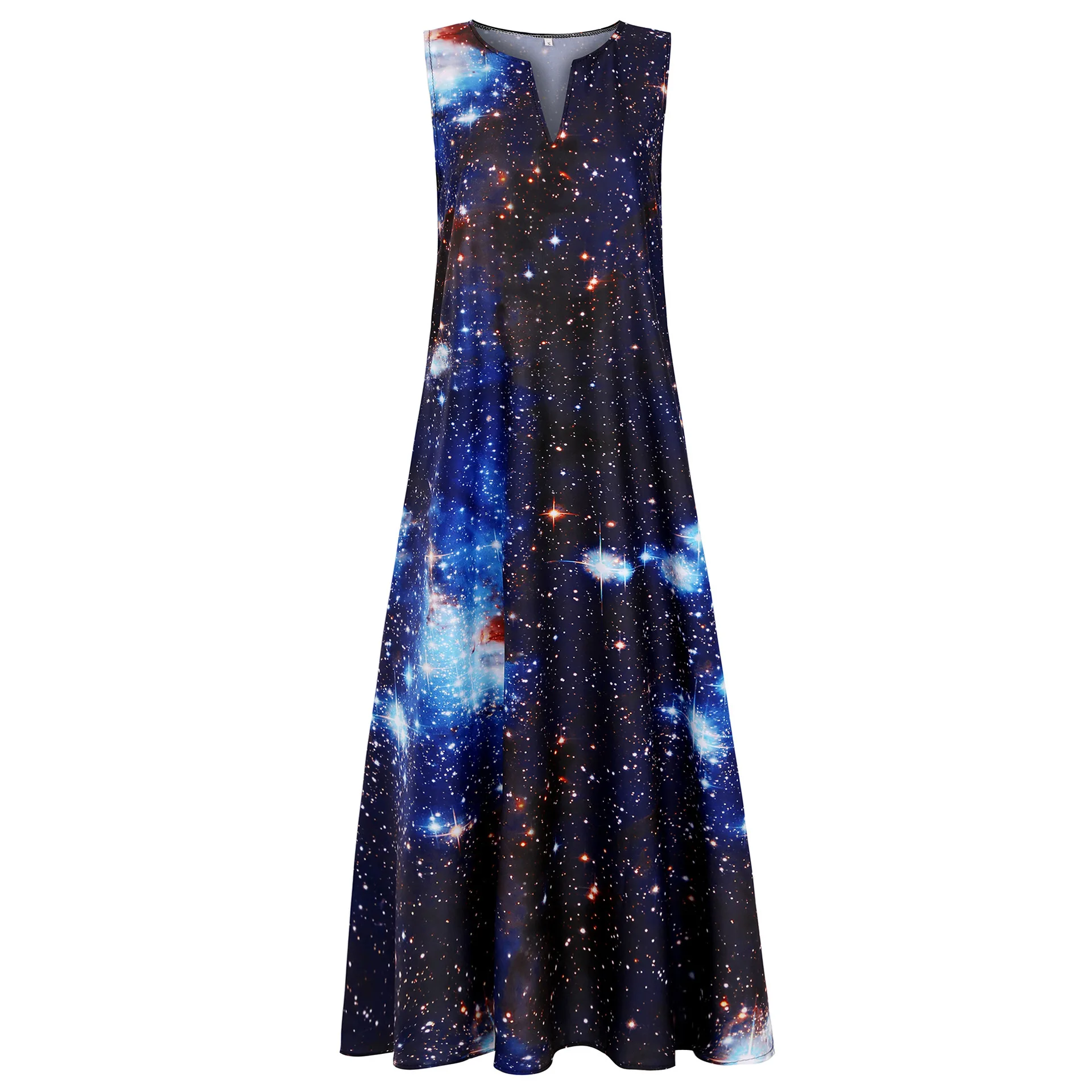 sky print dress