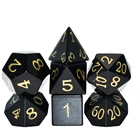Manufacturer Dice 7 Pieces Manufacturer Natural Gemstone Polyhedron Dice Set