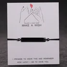 Rope Bracelet Wholesale Stainless Steel Blank Long Bar Colorful Card Rope Bracelet Custom Text